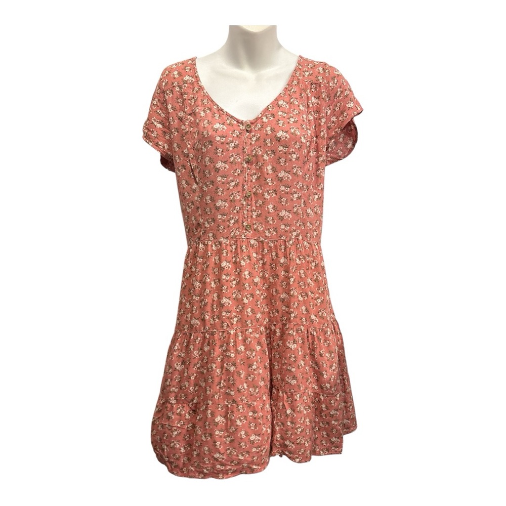 Hollister Pink Floral Mini Dress. Size medium